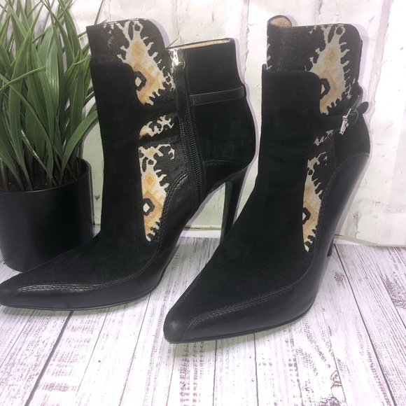 Donald J Pliner black leather & Spanish ankleboots - Picture 4 of 8